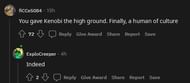 Nice Star Wars reference (Image via Reddit)